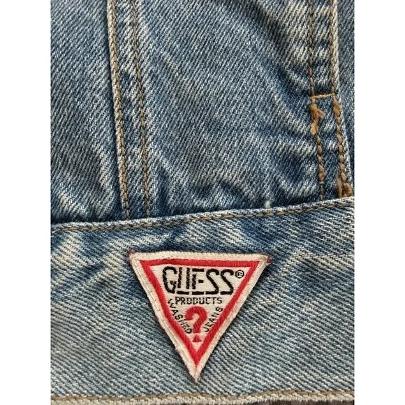 Guess Georges Marciano Women's Denim Jean Jacket Vintage 1980's 80's Size XL - Picture 2 of 7